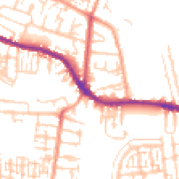 Daytime road noise heatmap for PO12 3HE