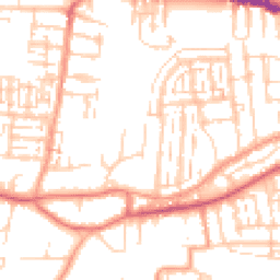 Daytime road noise heatmap for PO12 3TX