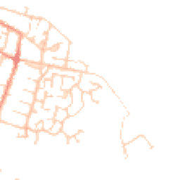 Daytime road noise heatmap for PO12 4GS