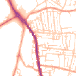 Daytime road noise heatmap for PO12 4PA