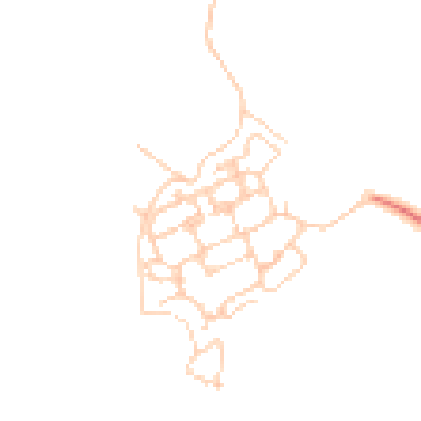 Daytime road noise heatmap for PO17 5FD