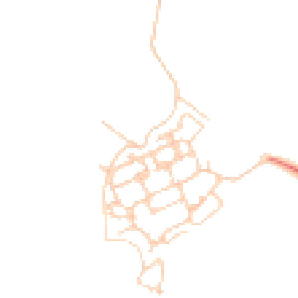 Daytime road noise heatmap for PO17 5FT