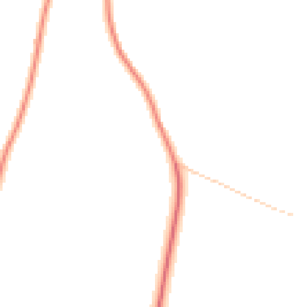 Daytime road noise heatmap for PO18 0LD