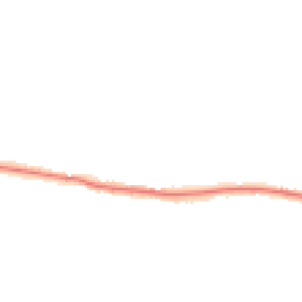 Night-time road noise heatmap for PO18 8FY
