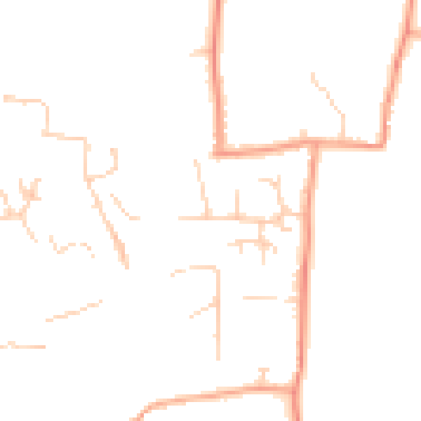 Daytime road noise heatmap for PO18 8JH