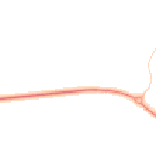 Night-time road noise heatmap for PO18 8PH