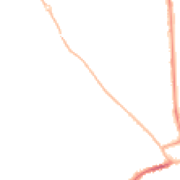 Night-time road noise heatmap for PO19 3NH