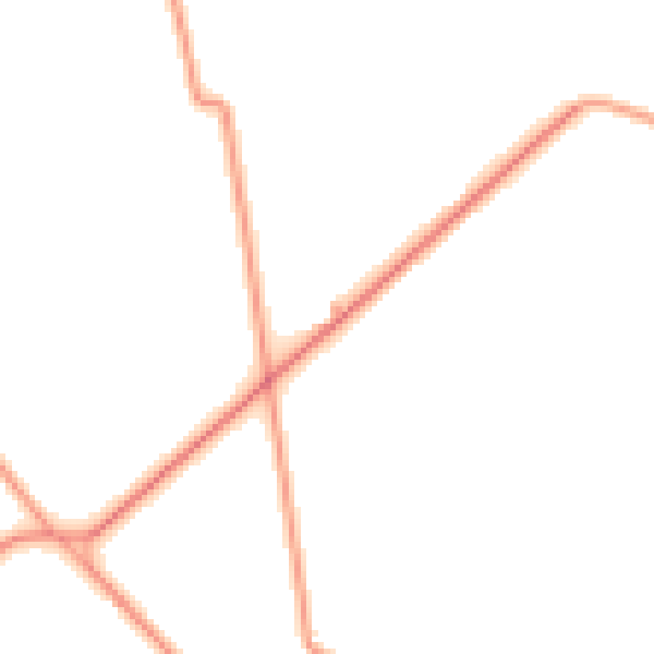 Daytime road noise heatmap for PO19 5UD