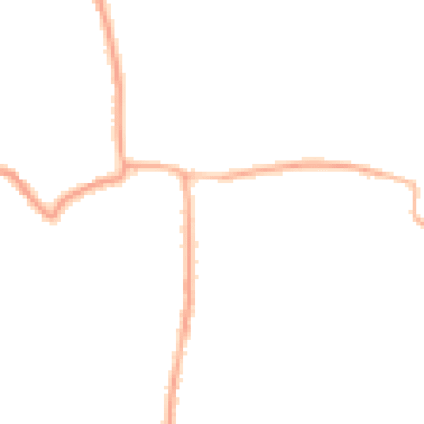 Night-time road noise heatmap for PO33 1AA