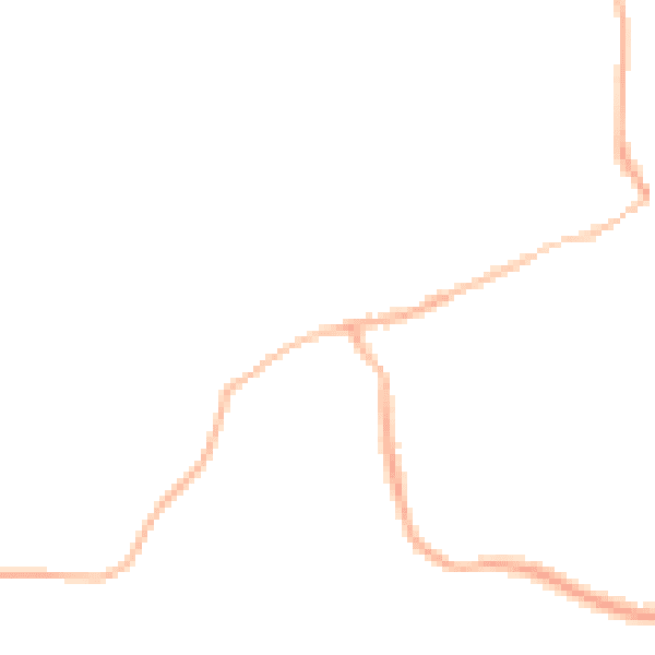 Night-time road noise heatmap for PO33 1XE