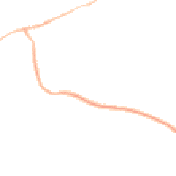 Night-time road noise heatmap for PO33 1XJ