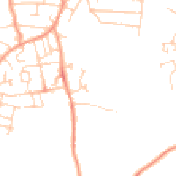 Daytime road noise heatmap for PO33 2DQ