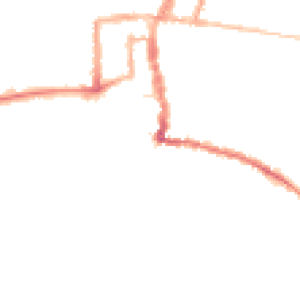 Night-time road noise heatmap for PO33 2SU