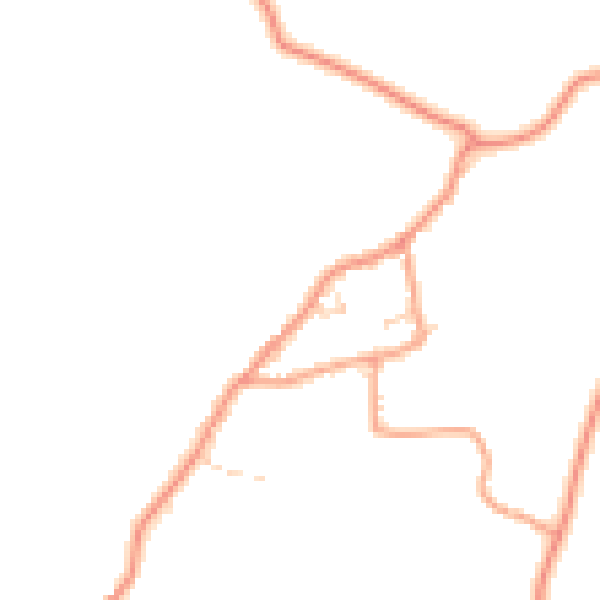 Daytime road noise heatmap for PO33 4DL