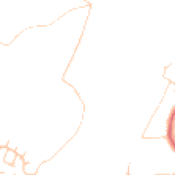 Daytime road noise heatmap for PO33 4JX