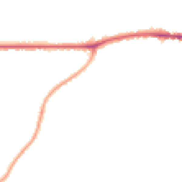Night-time road noise heatmap for PO33 4QX