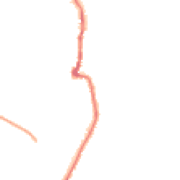 Night-time road noise heatmap for PO36 0AN