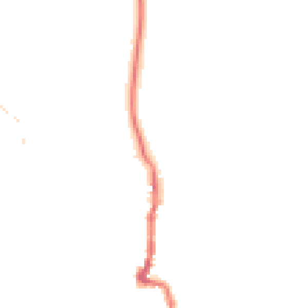 Night-time road noise heatmap for PO36 0AR
