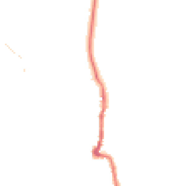 Night-time road noise heatmap for PO36 0AX