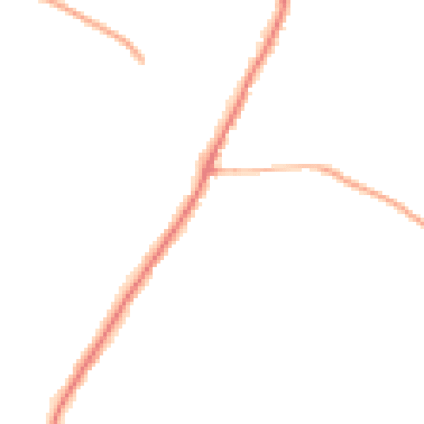 Night-time road noise heatmap for PO36 0BW