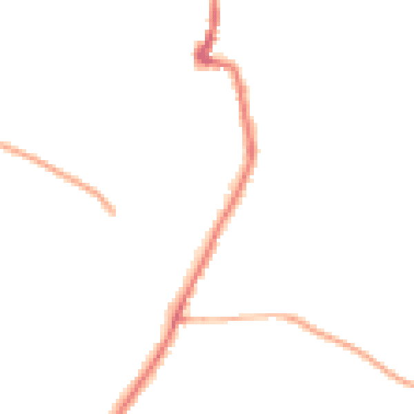 Night-time road noise heatmap for PO36 0BX