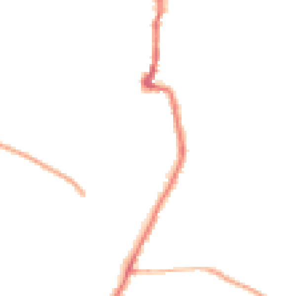 Night-time road noise heatmap for PO36 0DB