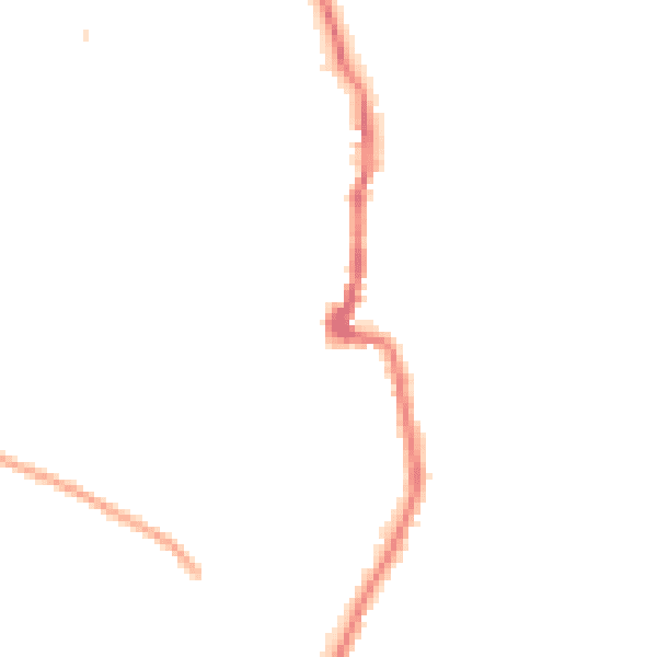 Night-time road noise heatmap for PO36 0DF