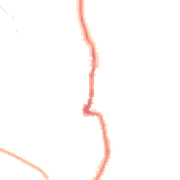 Night-time road noise heatmap for PO36 0DG