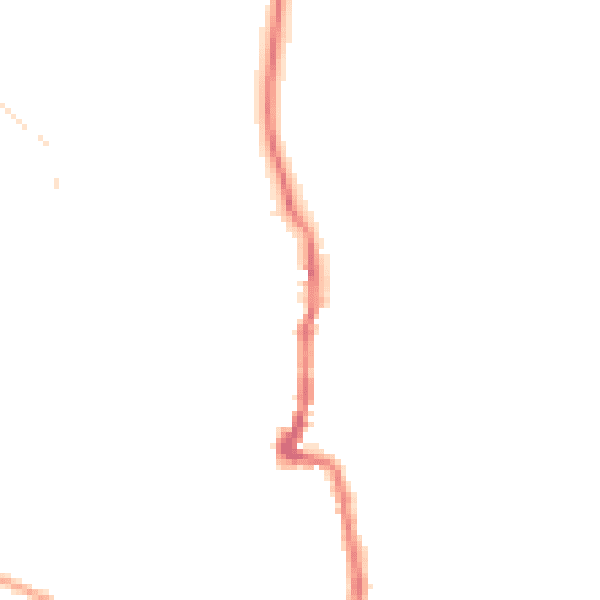 Night-time road noise heatmap for PO36 0DH