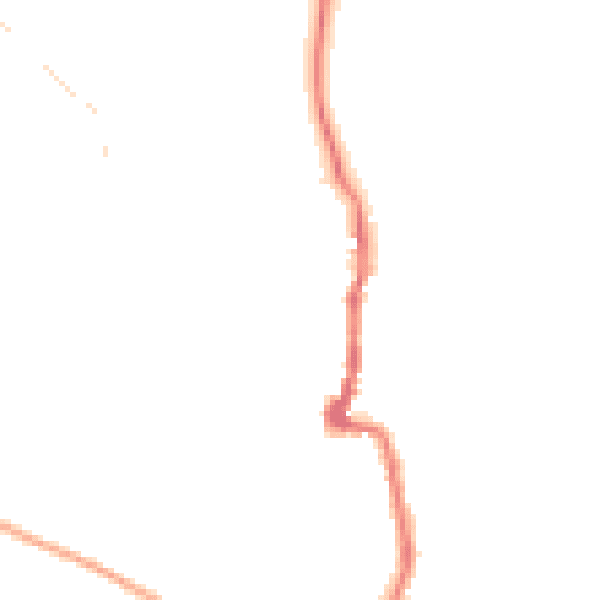 Night-time road noise heatmap for PO36 0DL