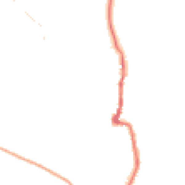 Night-time road noise heatmap for PO36 0DN