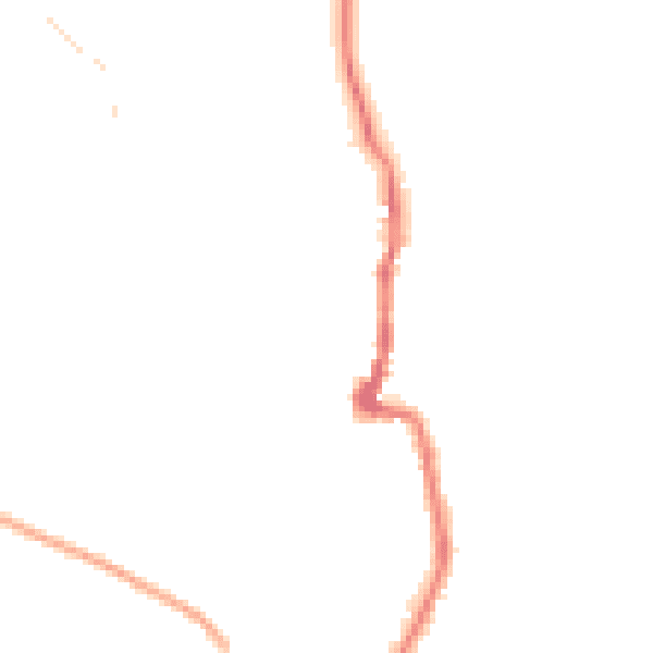 Night-time road noise heatmap for PO36 0DW