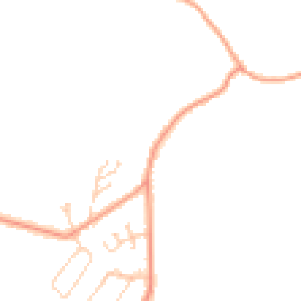 Daytime road noise heatmap for PO36 0LB