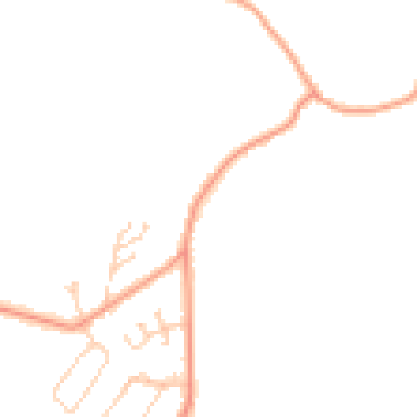 Daytime road noise heatmap for PO36 0LD