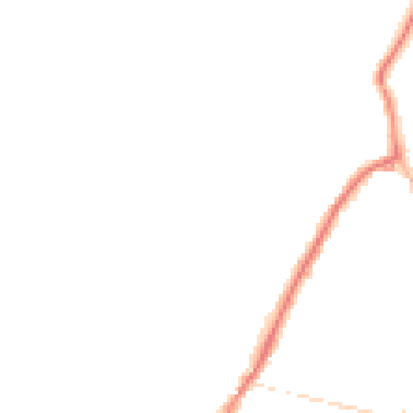 Night-time road noise heatmap for PO36 9NY
