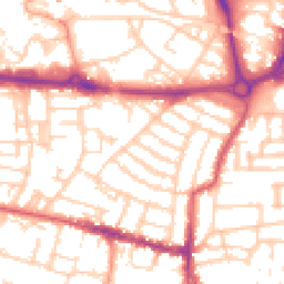 Daytime road noise heatmap for PO5 1AS