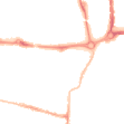 Night-time road noise heatmap for PO5 1EE