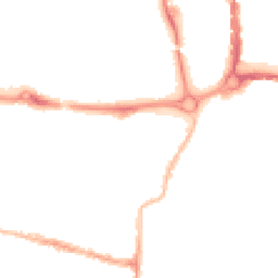 Night-time road noise heatmap for PO5 1ES