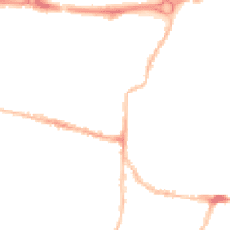 Night-time road noise heatmap for PO5 1ET