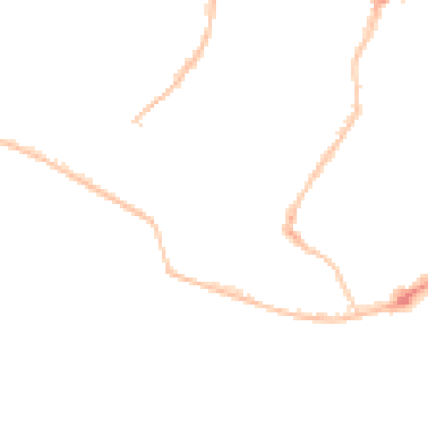Night-time road noise heatmap for PO5 2ND
