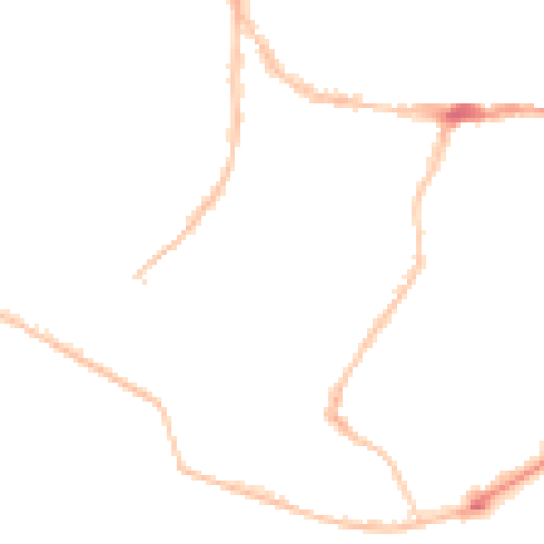 Night-time road noise heatmap for PO5 2RN