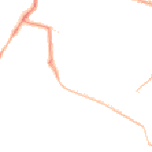 Night-time road noise heatmap for PO5 3NH