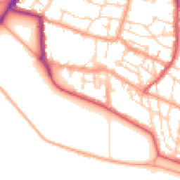 Daytime road noise heatmap for PO5 3NY