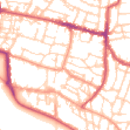 Daytime road noise heatmap for PO5 3QT