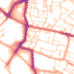 Daytime road noise heatmap for PO5 3RR
