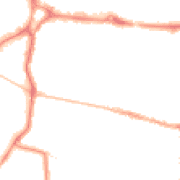 Night-time road noise heatmap for PO5 4EB