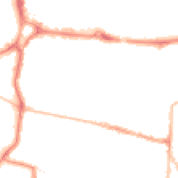 Night-time road noise heatmap for PO5 4EN