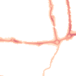Night-time road noise heatmap for PO5 4LN