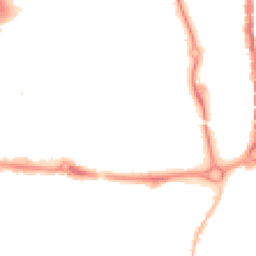 Night-time road noise heatmap for PO5 4LZ