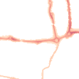 Night-time road noise heatmap for PO5 4PT
